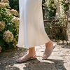 image:imageAllegra K Women Slip on Mesh Braided Hollow Out Flats SandalsSilver