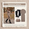 image:imageAllegra K Women Soft Cushioned NonSlip Flat No Heel Knee High BootsBlack