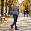 image:imageAllegra K Women Winter Adjustable Flat Pull on Snow BootsBurgundy