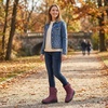 image:imageAllegra K Women Winter Adjustable Flat Pull on Snow BootsBurgundy