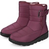 image:imageAllegra K Women Winter Adjustable Flat Pull on Snow BootsBurgundy