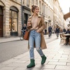 image:imageAllegra K Women Winter Adjustable Flat Pull on Snow BootsGreen