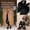 image:imageAllegra K Women Winter Faux Suede Laceup Flat Ankle Snow BootsBlack