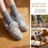 image:imageAllegra K Women Winter Faux Suede Laceup Flat Ankle Snow BootsGrey