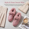 image:imageAllegra K Women Winter Faux Suede Laceup Flat Ankle Snow BootsPink