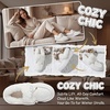 image:imageAllegra K Women Winter Faux Suede Laceup Flat Ankle Snow BootsWhite