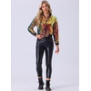 image:imageAllegra K Womens Sequin Jacket Bomber Long Sleeve Sparkly TopsGreen Pink