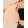 image:imageAllegra K Womens Sequin Jacket Bomber Long Sleeve Sparkly TopsPink