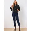 image:imageAllegra K Womens Turn Down Collar Single Breasted Outwear Winter Pea CoatBlack