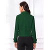image:imageAllegra K Womens Turn Down Collar Single Breasted Outwear Winter Pea CoatDark Green