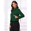 image:imageAllegra K Womens Turn Down Collar Single Breasted Outwear Winter Pea CoatDark Green