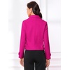 image:imageAllegra K Womens Turn Down Collar Single Breasted Outwear Winter Pea CoatHot Pink