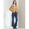 image:imageAllegra K Womens Turn Down Collar Single Breasted Outwear Winter Pea CoatKhaki