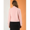 image:imageAllegra K Womens Turn Down Collar Single Breasted Outwear Winter Pea CoatPink