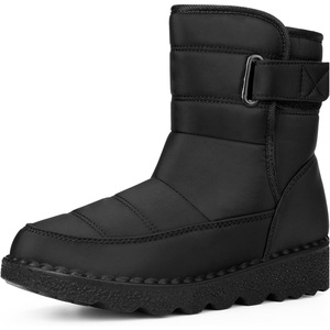 image:imageAllegra K Women Winter Adjustable Flat Pull on Snow BootsBlack