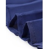 image:imageAllegra K Women Chiffon Pleated Flowy Cloak Sleeve Cape Knee Length DressDark Blue