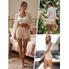 image:imageAllegra K Women Lace Trim Ice Silk Loose Slip Shorts for Under Dress SkirtBeige