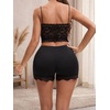 image:imageAllegra K Women Lace Trim Ice Silk Loose Slip Shorts for Under Dress SkirtBlack
