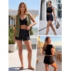 image:imageAllegra K Women Lace Trim Ice Silk Loose Slip Shorts for Under Dress SkirtBlack
