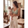 image:imageAllegra K Women Nursing Bra Crossover Maternity Pullover Sleep BraletteLight Brown