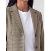 image:imageAllegra K Womens 2 Piece Plaid Blazer Suits Jacket Bodycon Mini Skirt SetsBrown
