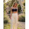 image:imageAllegra K Womens Bra Strapless Front Buckle Wireless MeshBlack