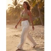image:imageAllegra K Womens Bra Strapless Front Buckle Wireless MeshKhaki