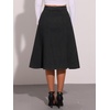 image:imageAllegra K Womens Denim Skirt A Line Button Down Midi Jean SkirtsBlack