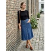 image:imageAllegra K Womens Denim Skirt A Line Button Down Midi Jean SkirtsBlue