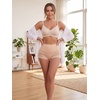 image:imageAllegra K Womens Mesh Strip Tummy Control Butt Lift UnderwearBeige