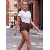 image:imageAllegra K Womens Mesh Strip Tummy Control Butt Lift UnderwearCoffee
