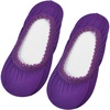 image:imageAllegra K Summer Elastic Flower Hem Low Ankle Invisible Boat Socks forPurple