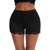 image:imageAllegra K Women Lace Trim Ice Silk Loose Slip Shorts for Under Dress SkirtBlack