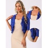 image:imageAllegra K Lace Shrug for Women Bolero Cardigan Half Sleeve Cover Up TopRoyal Blue