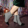image:imageAllegra K Women Houndstooth Pointed Toe Stiletto Heels Ankle BootiesBlack Houndstooth