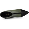 image:imageAllegra K Women Houndstooth Pointed Toe Stiletto Heels Ankle BootiesGreen Black