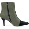 image:imageAllegra K Women Houndstooth Pointed Toe Stiletto Heels Ankle BootiesGreen Black