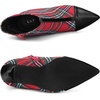 image:imageAllegra K Women Houndstooth Pointed Toe Stiletto Heels Ankle BootiesRed Green