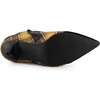 image:imageAllegra K Women Houndstooth Pointed Toe Stiletto Heels Ankle BootiesYellow Black
