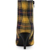 image:imageAllegra K Women Houndstooth Pointed Toe Stiletto Heels Ankle BootiesYellow Black