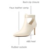 image:imageAllegra K Women Pointy Toe Stiletto Heel Back Zip BootiesBeige