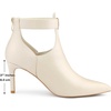 image:imageAllegra K Women Pointy Toe Stiletto Heel Back Zip BootiesBeige