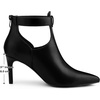 image:imageAllegra K Women Pointy Toe Stiletto Heel Back Zip BootiesBlack