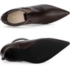image:imageAllegra K Women Pointy Toe Stiletto Heel Back Zip BootiesDark Brown