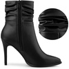 image:imageAllegra K Women Slouched Stiletto Heels Pointed Toe Ankle BootBlack