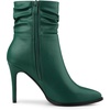 image:imageAllegra K Women Slouched Stiletto Heels Pointed Toe Ankle BootDark Green