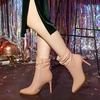 image:imageAllegra K Women Slouched Stiletto Heels Pointed Toe Ankle BootNude