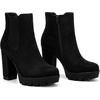 image:imageAllegra K Womens Chunky Heels Platform Chelsea BootsBlack