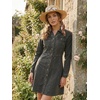 image:imageAllegra K Womens Denim Dresses Collar V Neck Long Sleeve Jean DressGrey