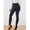 image:imageAllegra K Womens Faux Suede Leggings High Waist Casual Faux Leather PantsNavy Blue